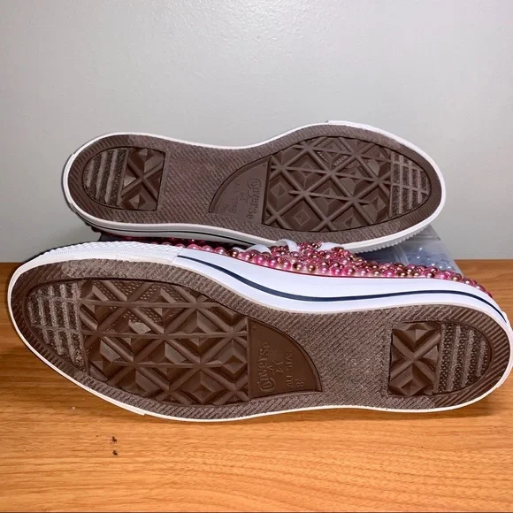 Converse Pearl Encrusted Statment Sneaker